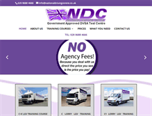 Tablet Screenshot of nationaldrivingcentre.co.uk